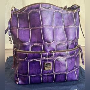 Dooney & Bourke purple gator purse